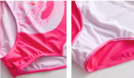 maillot dos nageur flamant rose pour fille
