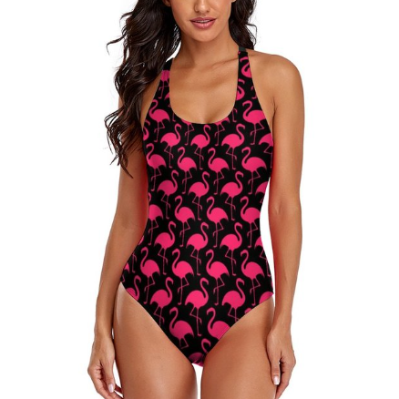 maillot de bain flamant rose simple