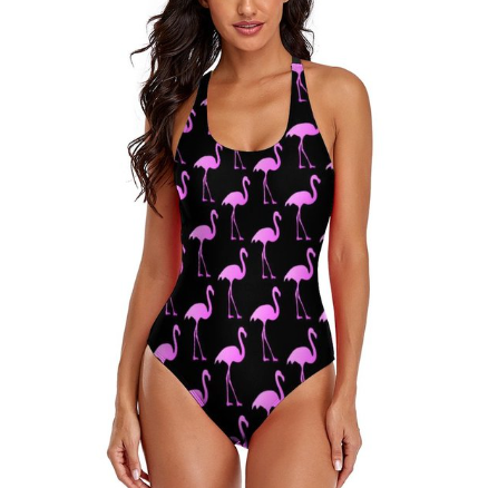maillot 1 piece pour femme qui aime les flamants roses