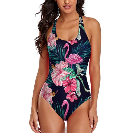 Maillot de Bain Femme Flamant Rose pas cher