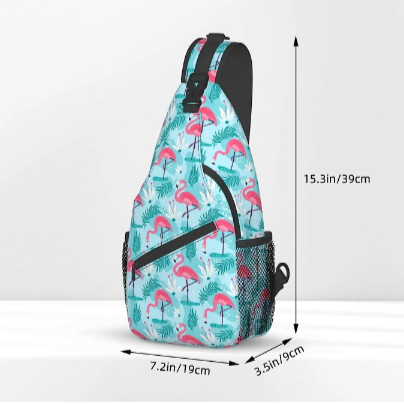 sac pratique epaule biking flamant rose