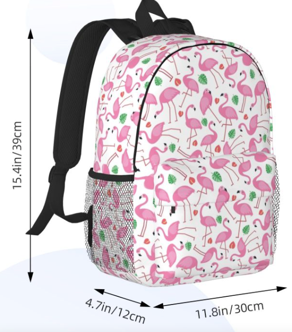 grand sac a dos flamant rose pas cher