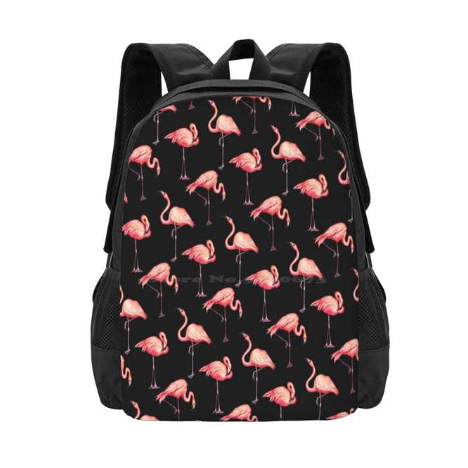 sac d'ecole flamant rose solide rembourre