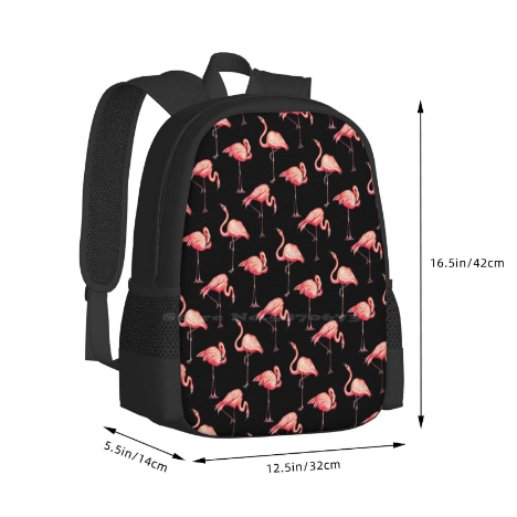 sac a dos flamant rose bretelles