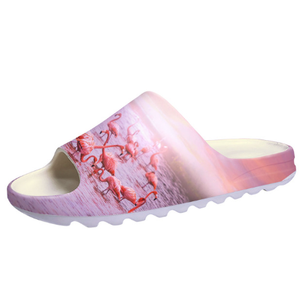 sandales flamant rose pour la maison sabot