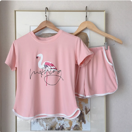 grand t shirt flamant rose pour femme ronde