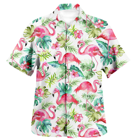 chemise flamant rose summer