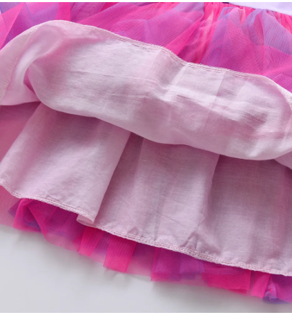 Robe Flamant Rose Manches Longues
