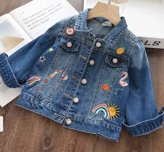 Veste en Jean Flamant Rose