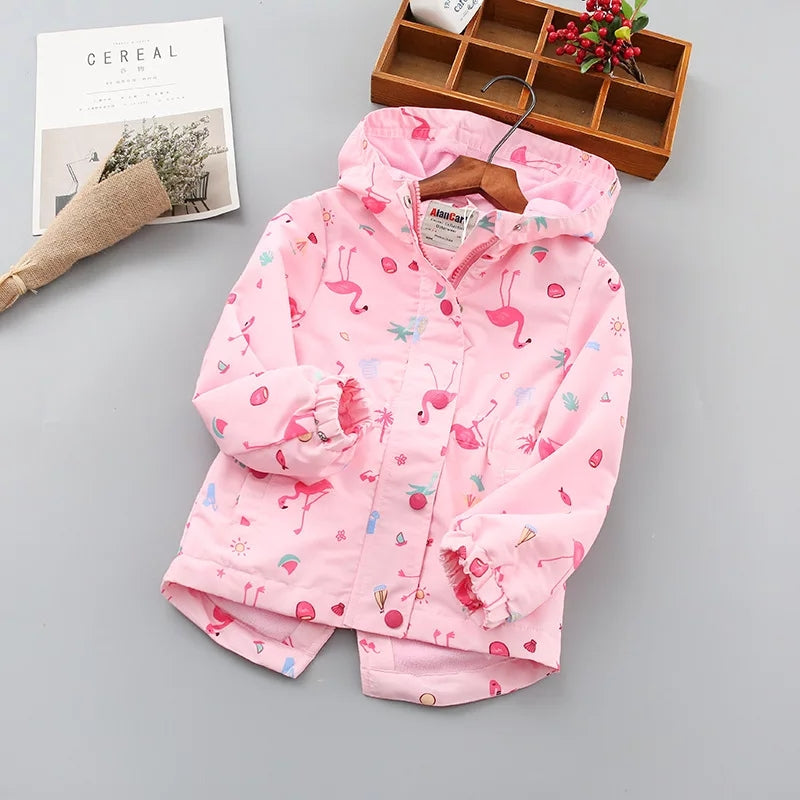 beau manteau flamant rose