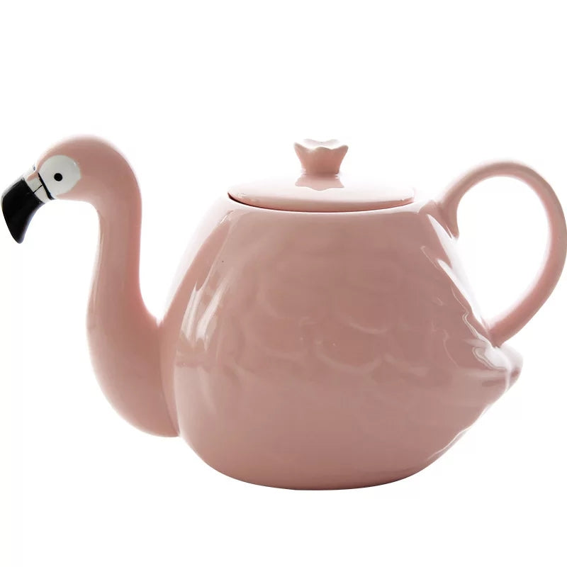 Theiere flamant rose
