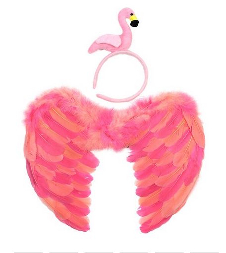 serre-tete flamant rose