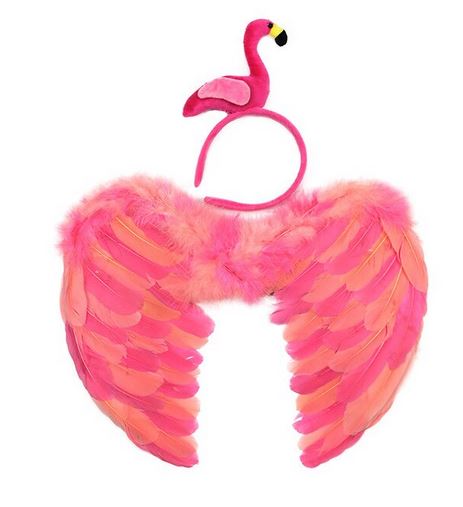 ailes de flamant rose deguisement