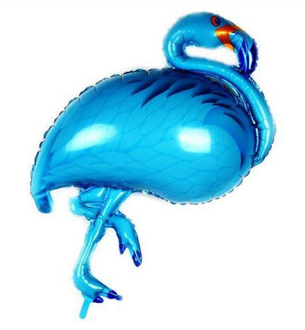 Ballon en Forme de Flamant Rose Bleu
