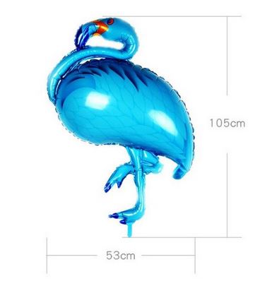 Ballon en Forme de Flamant Rose Bleu anniversaire surprise