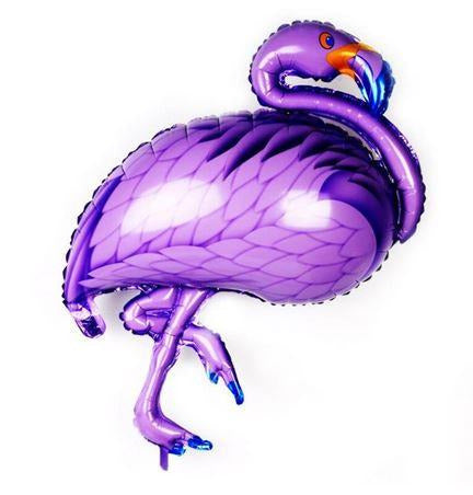 Ballon en Forme de Flamant Rose Violet