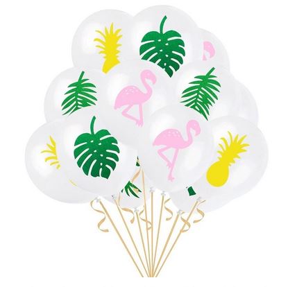 Deco anniversaire flamant rose ananas