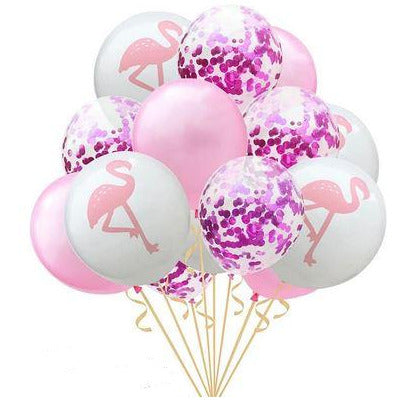 Ballons Flamant Rose Violet