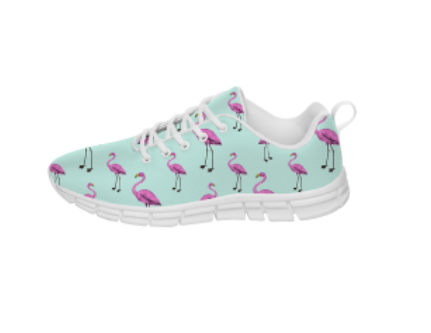 Baskets de course Flamant Rose