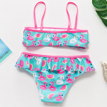 Bikini Enfant Flamant Rose brassière ado