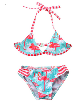 Bikini Flamant Rose Enfant pas cher