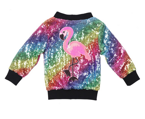 blouson aviateur flamant rose