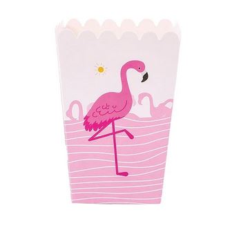 Boîte Popcorn Flamant Rose