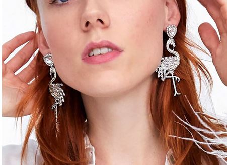boucles d'oreilles flamant rose cadeau pour femme