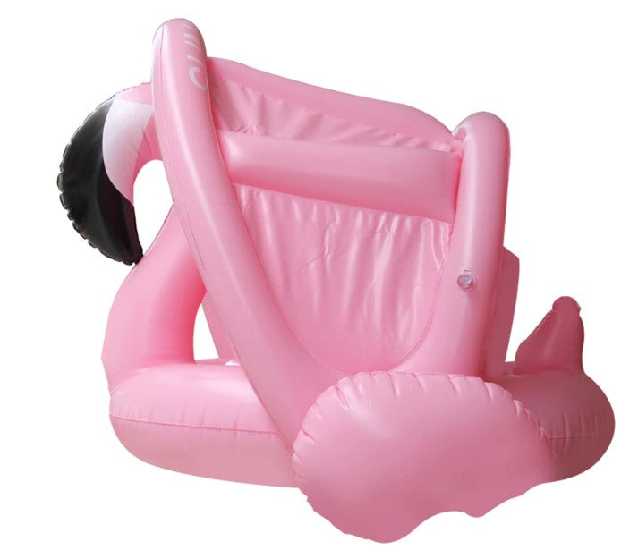 bouee pare soleil pour bebe flamant rose