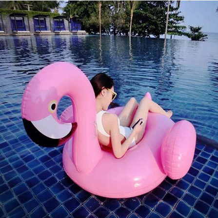 grande bouee flamant rose piscine
