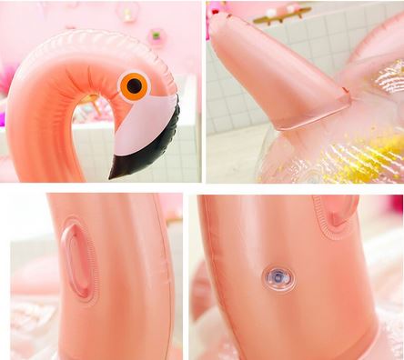 belle bouee gonflable flamant rose
