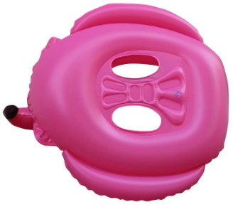 bouee flamant rose avec siege