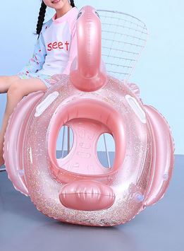 bouee gonflable flamant rose fille