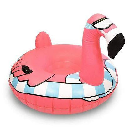 luge gonflable flamant rose pas chere