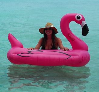 matelas flamant rose