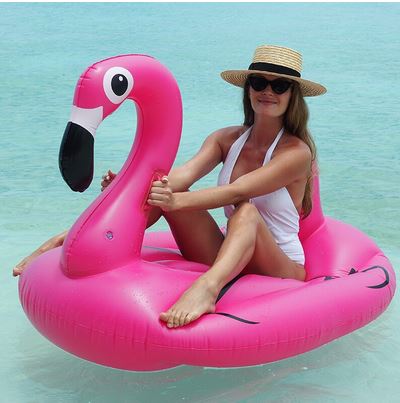 jeu de plage adulte enfant flamant rose tendance