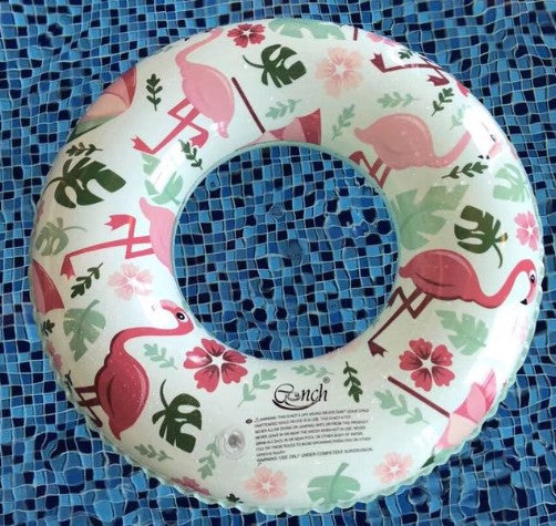 image bouee flamant rose fille