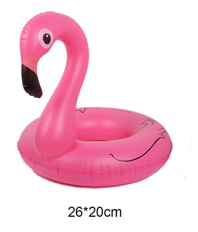 mini bouee en forme de flamant rose