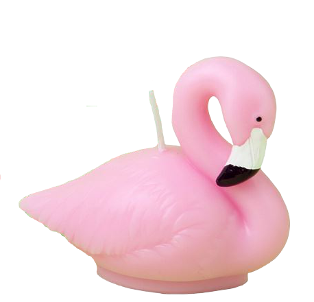 Bougie Anniversaire Flamant Rose
