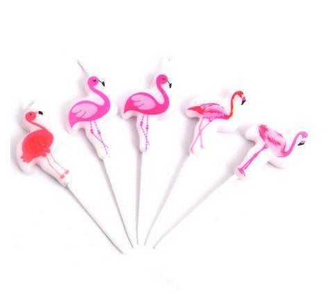 Bougies Flamant Rose Anniversaire