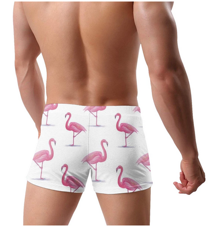 plus beau maillot de bain homme avec flamant rose