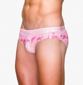 maillot de bain homme sexy tendance slip flamant rose