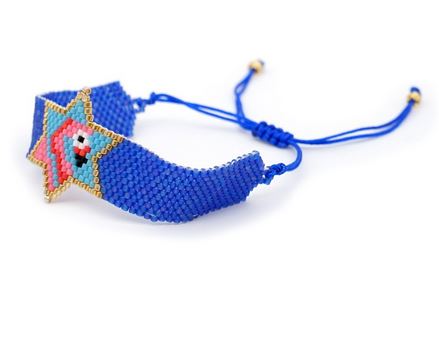 bracelet style bresilien flamant rose