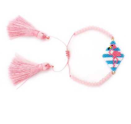 Bracelet Flamant Rose Tendance