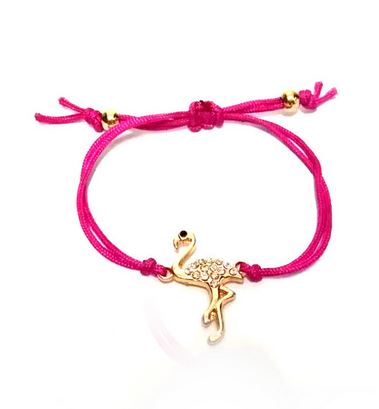 bracelet flamant rose histoire d'or