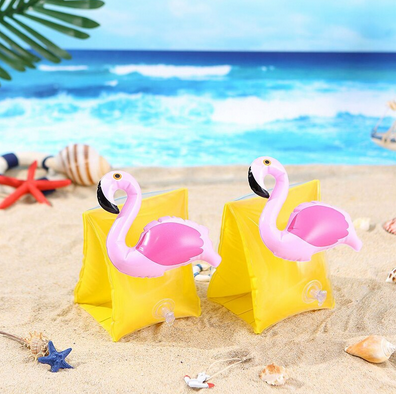 bouee pour aider l'enfant à nager flamant rose
