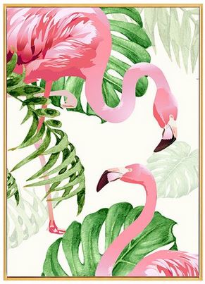 Cadre Photo Flamant Rose Duo