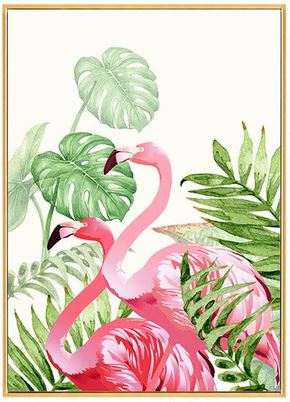 Cadre Photo Flamant Rose Ensemble
