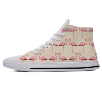 Baskets montantes flamingo