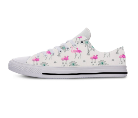 baskets flamant rose taille